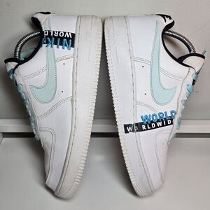 🔥Air Force 1 '07 LV8 Worldwide Pack Glacier Blue Men 7.5 Shoes CK6924-100